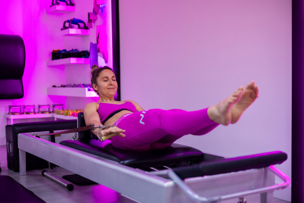 ejercicio de core en pilates