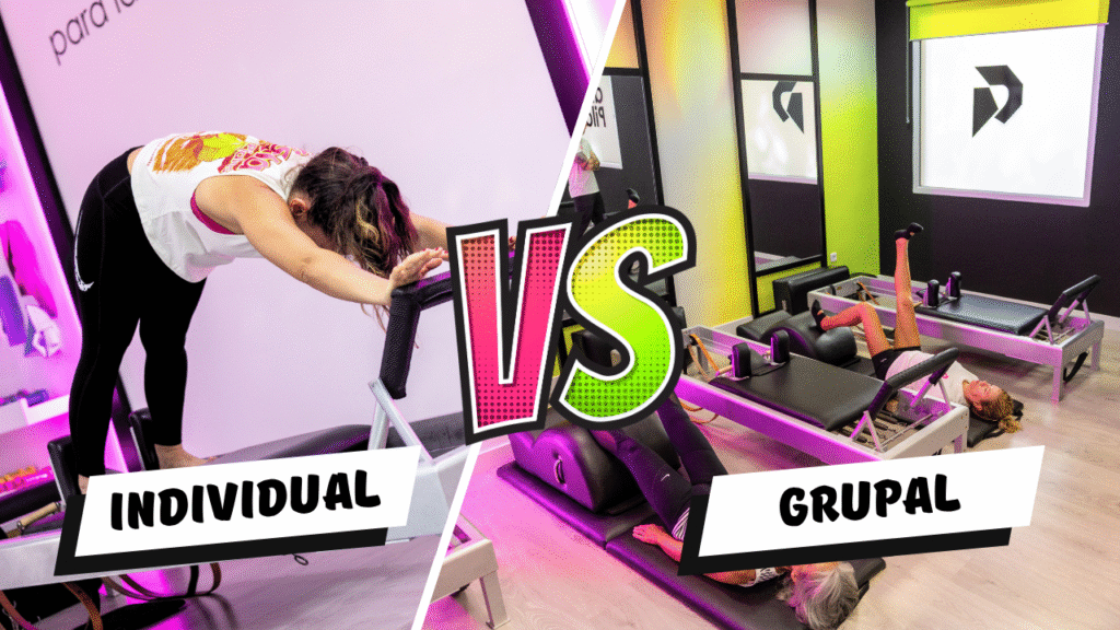 clase individual pilates vs grupal